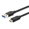 Kép 1/2 - Átalakító kábel, USB-C-USB 3.2, 1m, EQUIP
