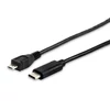 Kép 1/2 - Átalakító kábel, USB-C-USB MicroB 2.0, 1m, EQUIP