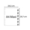 Kép 6/6 - Regiszter, műanyag, A4+, 1-12, EXACOMPTA, színes