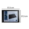 Kép 2/2 - Könyökalátét, PVC, 375x575 mm, EXACOMPTA "KreaCover®", fekete