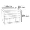 Kép 3/10 - Irattároló, műanyag, 6 fiókos, EXACOMPTA "Store-Box Maxi Iderama®"