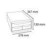 Kép 4/8 - Irattároló, műanyag, 3 fiókos, EXACOMPTA "Smallbox Skandi", színes