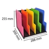 Kép 5/7 - Dokumentum szortírozó, műanyag, 4 részes, álló, EXACOMPTA "Modulotop Iderama®", színes