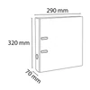 Kép 2/6 - Iratrendező, 70 mm, A4, PVC, EXACOMPTA, sötétszürke