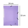 Kép 3/4 - Gumis mappa, PP, A4, EXACOMPTA "Chromaline Pastel", lila