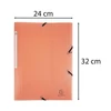Kép 3/4 - Gumis mappa, PP, A4, EXACOMPTA "Chromaline Pastel", korall