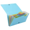 Kép 3/3 - Harmonikamappa, 260x140 mm, PP, 7 rekeszes, EXACOMPTA "Pop`NCo", ciánkék