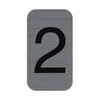 Kép 1/3 - Információs tábla, öntapadó, 2,5x4,4 cm, alumíniumhatású, EXACOMPTA, 2-es