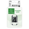 Kép 2/3 - Információs tábla, öntapadó, 2,5x4,4 cm, alumíniumhatású, EXACOMPTA, 4-es