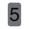 Kép 1/3 - Információs tábla, öntapadó, 2,5x4,4 cm, alumíniumhatású, EXACOMPTA, 5-ös