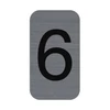 Kép 1/3 - Információs tábla, öntapadó, 2,5x4,4 cm, alumíniumhatású, EXACOMPTA, 6-os