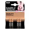 Kép 6/7 - Elem, AAA mikro, 4 db, DURACELL "Basic"