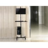 Kép 9/10 - Equip Munkaállomás állvány - 650171 (17"-32", 1 monitor, dönthető, forgatható, gurulós, Max.: 8kg, fekete)