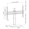Kép 8/8 - Equip TV/Monitor állvány - 650612 (37"-70", állítható magasság, forgatható, Max.:40kg, fekete)