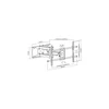 Kép 4/7 - Equip TV Fali konzol - 650324 (37"-90", Max.: 75kg, dönthető, forgatható, fekete)