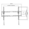 Kép 6/11 - EQuip 37"-70" Low Profile TV Wall Mount Bracket Black