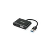 Kép 1/5 - Adapter, USB 3.2-VGA/HDMI, EQUIP