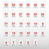 Kép 2/2 - Etikett címke, 99,1x38,1mm, 100 lap, 14 címke/lap A-Series
