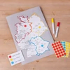 Kép 7/9 - Etikett címke, o8mm, jelölésre, 6 klf. szín 104 címke/ív, 4 ív/doboz, Avery vegyes
