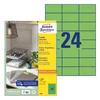 Kép 5/10 - Etikett címke, 70 x37mm, univerzális, 24 címke/ív, 100 ív/doboz, Avery zöld