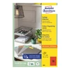Kép 2/6 - Etikett AVERY 3452 105x37mm univerzális piros 1600 címke/doboz 100 ív/doboz