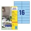 Kép 1/6 - Etikett AVERY 3453 105x37mm univerzális kék 1600 címke/doboz 100 ív/doboz