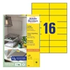 Kép 1/6 - Etikett AVERY 3455 105x37mm univerzális sárga 1600 címke/doboz 100 ív/doboz