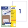 Kép 7/11 - Etikett címke, 210 x297mm, univerzális, 1 címke/ív, 100 ív/doboz, Avery fehér