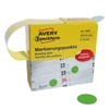 Kép 6/9 - Etikett címke, o19mm, tekercses jelölőpont adagoló dobozban 250 címke/doboz, Avery zöld