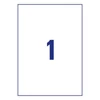 Kép 8/10 - Etikett címke, 210 x297mm, időjárásálló poliészter, 1 címke/ív, 20 ív/doboz, Avery fehér