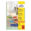 Kép 2/5 - Etikett AVERY L6034-20 63,5x33,9mm univerzális piros 480 címke/doboz 20 ív/doboz