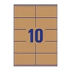 Kép 2/2 - Etikett AVERY L7108-25 105x57 mm újrahasznosított barna kraft 25 ív/csomag