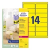 Kép 1/5 - Etikett címke, 99,1 x38,1mm, visszaszedhető, neon 14 címke/ív, 25 ív/doboz, Avery sárga