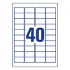 Kép 6/6 - Etikett címke, 45,7 x25,4mm,víztiszta, 40 címke/ív, 25 ív/doboz, Avery átlátszó