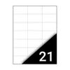 Kép 1/2 - Etikett FORTUNA 70x42,3mm univerzális 2100 címke/doboz 100 ív/doboz