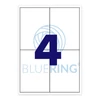 Kép 1/4 - Etikett címke, 105x148mm, 4 címke/lap Bluering®