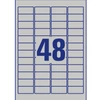 Kép 3/11 - Etikett címke, 45,7 x21,2mm, ipari poliészter, 48 címke/ív, 20 ív/doboz, Avery ezüst