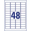 Kép 3/9 - Etikett címke, 45,7 x21,2mm, időjárásálló poliészter, 48 címke/ív, 20 ív/doboz, Avery fehér
