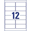 Kép 3/10 - Etikett címke, 99,1 x42,3mm, időjárásálló poliészter, 12 címke/ív, 20 ív/doboz, Avery fehér