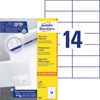 Kép 2/10 - Etikett címke, 105 x42,3mm, univerzális, 14 címke/ív, 100 ív/doboz, Avery fehér