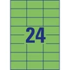 Kép 3/10 - Etikett címke, 70 x37mm, univerzális, 24 címke/ív, 100 ív/doboz, Avery zöld