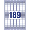 Kép 3/8 - Etikett címke, 25,4 x10mm, univerzális visszaszedhető, 189 címke/ív, 25 ív/doboz, Avery fehér
