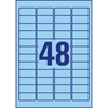 Kép 3/9 - Etikett címke, 45,7 x21,2mm, univerzális visszaszedhető, 48 címke/ív, 20 ív/doboz, Avery kék