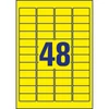Kép 3/9 - Etikett címke, 45,7 x21,2mm, univerzális visszaszedhető, 48 címke/ív, 20 ív/doboz, Avery sárga