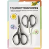 Kép 1/5 - Olló, sziluett papírvágó, 10,5 cm, FOLIA, 2 db