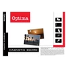 Kép 2/2 - Fehértábla mágneses OPTIMA aluminium kerettel 60x90 cm