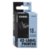Kép 1/2 - Feliratozógép szalag XR-18X1 18mmx8m Casio víztiszta/fekete