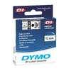 Kép 8/8 - Feliratozógép szalag, 12 mm x 7 m, DYMO "D1", víztiszta-fekete