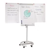 Kép 1/6 - Flipchart tábla 68x105cm, mágneses, 2 db segédkarral, 5 görgős Premium line Franken