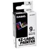 Kép 1/2 - Feliratozógép szalag, 9 mm x 8 m, CASIO, fehér-fekete